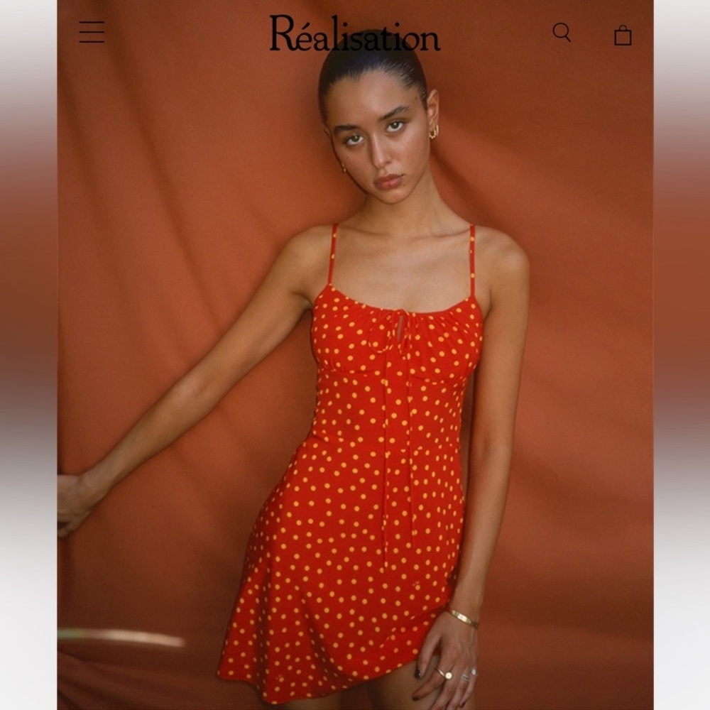 REALISATION PAR ~ Red polka dot mini dress!!
